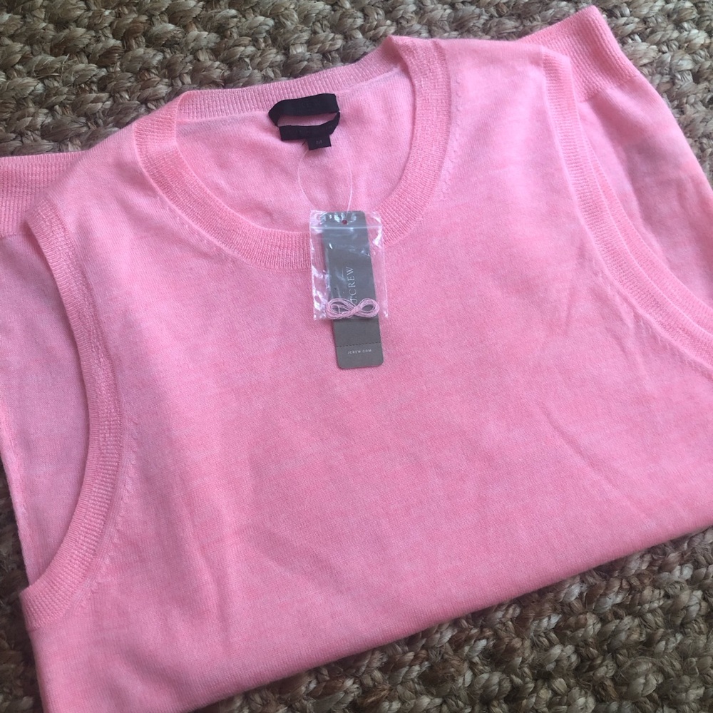 New w Tag: J Crew Lightweight Full Cashmere Tank or Sweater Vest. Size Medium - Picture 3 of 13
